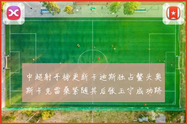 中超射手榜更新卡迪斯独占鳌头奥斯卡克雷桑紧随其后张玉宁成功跻身前十